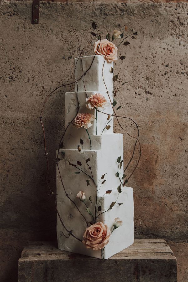 Architectural Wedding Cake Nellie photography