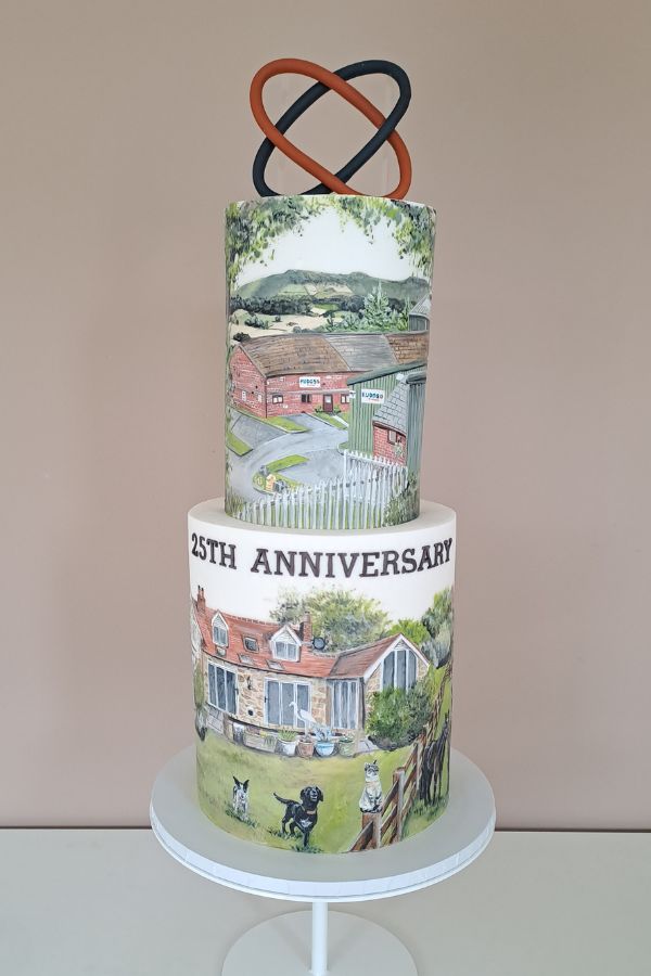 Drape Wedding Cake, Hampton Manor - Perfect Cakes Co